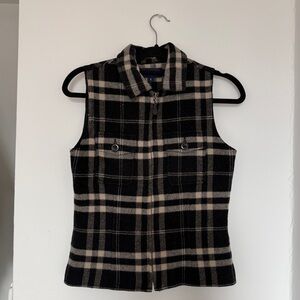 Vintage Breeches Wool Plaid Vest